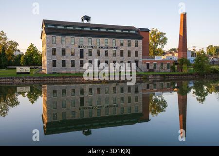 Seneca Falls, New York, honore la lutte pour l’égalité sur le site de la première Convention des droits de la femme en 1848 Banque D'Images