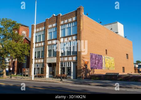 Seneca Falls, New York, honore la lutte pour l’égalité sur le site de la première Convention des droits de la femme en 1848 Banque D'Images