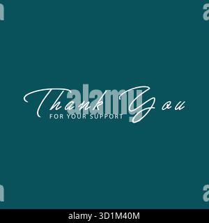 Merci conception typographique Illustration de Vecteur