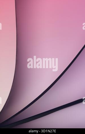 Papier rétro-éclairé plié formes pastel abstraites suitabe comme papier peint. . Faible profondeur de champ Banque D'Images