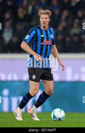 Bergame, Italie. 28 octobre 2025. Marco Brescianini d'Atalanta lors du match de football Serie A entre Atalanta et AC Milan au New Balance Stadium de Bergame, au nord de l'Italie - mardi 28 octobre 2025. Sport - Soccer . (Photo de Spada/LaPresse) crédit : LaPresse/Alamy Live News Banque D'Images
