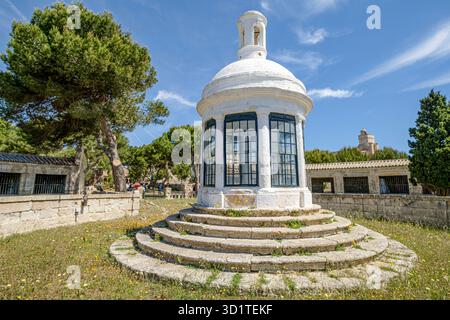 La fortification sanitaire Lazareto de Maó (Hôpital Maó), Menorce, Espagne Banque D'Images
