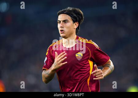 Rome, Italie. 29 octobre 2025. Paulo Dybala de Roma lors du championnat italien Serie A match de football entre AS Roma et Parme Calcio le 29 octobre 2025 au Stadio Olimpico à Rome, Italie - crédit : Federico Proietti / Alamy Live News Banque D'Images