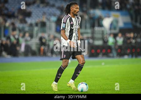 Rome, Italie. 26 octobre 2025. Khephren THURAM de la Juventus lors du championnat italien Serie A match de football entre SS Lazio et Juventus FC le 26 octobre 2025 au Stadio Olimpico à Rome, Italie - photo Massimo Insabato/Matthieu Mirville/DPPI crédit : DPPI Media/Alamy Live News Banque D'Images