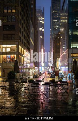 Jour de pluie à New York Banque D'Images