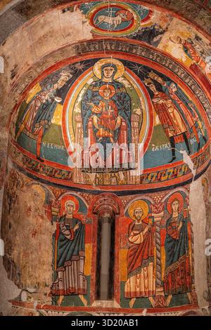 Abse de Santa María de Taüll, XIIe siècle, église de Santa María de Taüll, vallée de Boí, MNAC, Barcelone, ​​Catalonia, S Banque D'Images