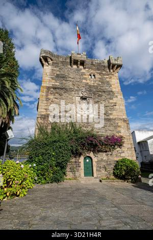 Tour Andrade, Pontedeume, province de la Coruña, Galice, Espagne Banque D'Images