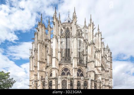 Der Chor der Cathédrale Saint-Pierre de Beauvais, der Höchste gotische Chor der Welt, Beauvais, Oise, Frankreich Banque D'Images