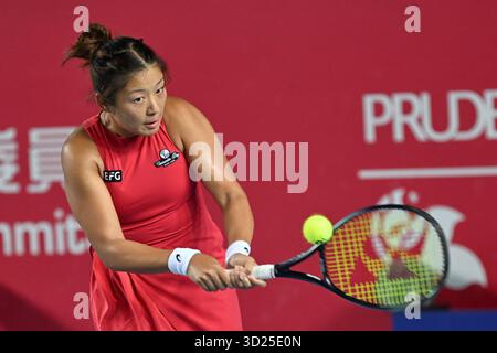 Hong Kong, Hong Kong. 30 octobre 2025. Joueur de tennis hongkongais Eudice Chong lors d'un match au Hong Kong Tennis Open le 30 octobre 2025 à Hong Kong. (Photo de Kobe Li/Nexpher images/Sipa USA) crédit : Sipa USA/Alamy Live News Banque D'Images