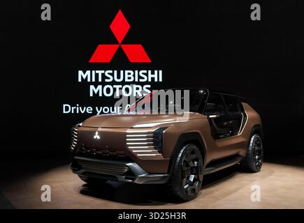 Tokyo, Japon. 30 octobre 2025. Le concept Mitsubishi Elevance est exposé lors de la journée presse du Japan Mobility Show 2025 à Tokyo, Japon, le jeudi 30 octobre 2025. Photo de Keizo Mori/UPI crédit : UPI/Alamy Live News Banque D'Images