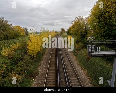 Gillingham, Kent, Royaume-Uni. 30 octobre 2025. Météo Royaume-Uni : après-midi nuageux à Gillingham, Kent. Crédit : James Bell/Alamy Live News Banque D'Images