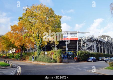 Glamorgan County Cricket Ground, (Criced Morgannwg), Sophia Gardens, Cardiff City Centre, Galles du Sud, ROYAUME-UNI. Automne. Prise en octobre 2025 Banque D'Images