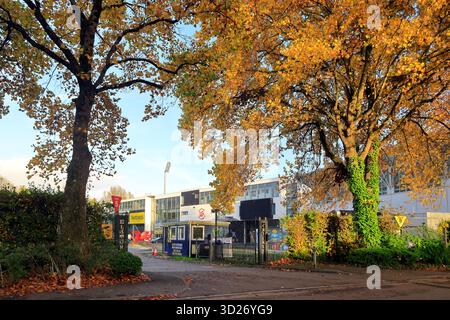 Entrée, Glamorgan County Cricket Ground, (Criced Morgannwg), Sophia Gardens, Cardiff City Centre, pays de Galles du Sud, ROYAUME-UNI. Automne. Prise en octobre 2025 Banque D'Images