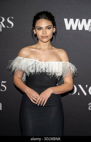 Ariana Greenblatt assiste aux WWD Honors 2025 à Cipriani South Street à New York, New York, États-Unis, le 28 octobre 2025. (Photo de M10s/TheNews2/NurPhoto) crédit : NurPhoto SRL/Alamy Live News Banque D'Images