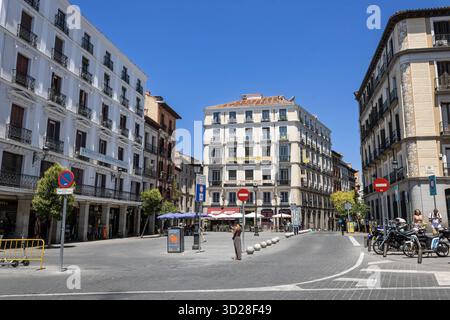 Madrid, Espagne - 10 juillet 2022 : Plaza de Santa Cruz Banque D'Images