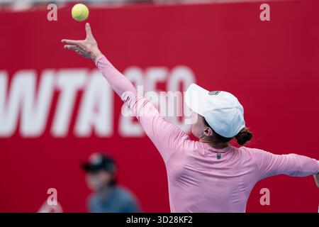 2025 WTA 250 - Prudential Hong Kong Tennis Open au Victoria Park Tennis court, Hong Kong Banque D'Images