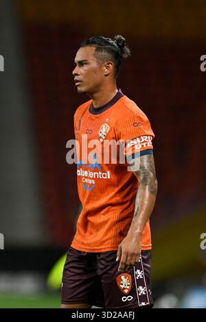 31 octobre 2025 ; Suncorp Stadium, Brisbane, Queensland, Australie : a League Football, Brisbane Roar contre Melbourne City ; Youstin Salas de Brisbane Roar Banque D'Images