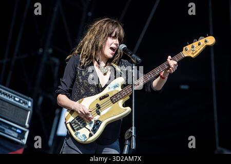 THE LAST INTERNATIONALE se produit en direct au Festival IDAYS le 22 juin 2018, à Milan, en Italie Banque D'Images