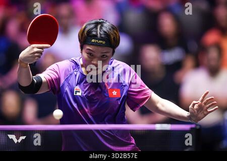Montpellier, Bretagne, France. 30 octobre 2025. Hoi Kem Doo de Hong Kong lors de la 8ème finale WTT Champion Montpellier le 30 octobre 2025 à l'ARENA Sud de France Montpellier, France. Photo de Laurent Lairys (crédit image : © Laurent Lairys/ZUMA Press Wire) USAGE ÉDITORIAL SEULEMENT ! Non destiné à UN USAGE commercial ! Banque D'Images