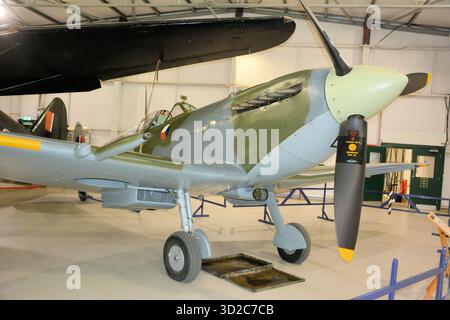Supermarine Spitfire Vc, Shuttleworth Trust Collection, Old Warden, Bedfordshire, Royaume-Uni Banque D'Images