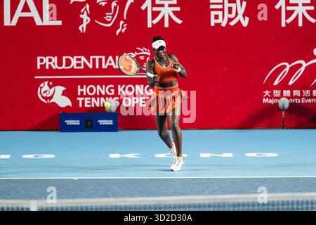 HONG KONG, Chine - lors de la WTA 250 - Prudential Hong Kong Tennis Open au Victoria Park Tennis court à Hong Kong, Chine Banque D'Images