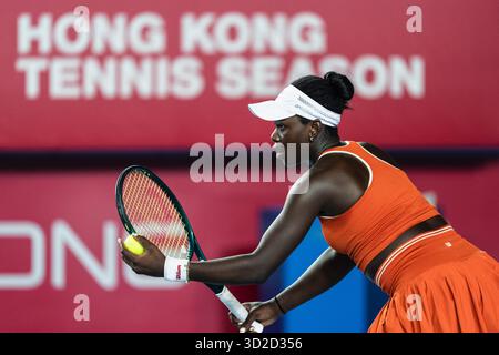 HONG KONG, Chine - lors de la WTA 250 - Prudential Hong Kong Tennis Open au Victoria Park Tennis court à Hong Kong, Chine Banque D'Images