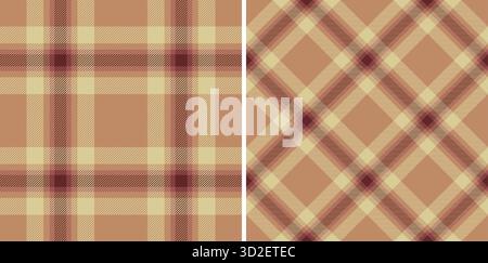 Motifs plaid classiques dans des tons terreux. Des designs confortables et polyvalents parfaits pour les arrière-plans, les textiles, les vêtements et les projets de conception nécessitant une touche de vin Illustration de Vecteur
