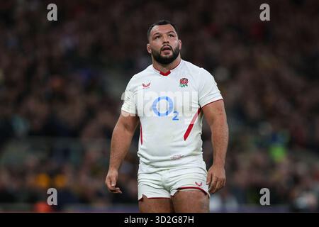 LONDRES, Royaume-Uni - 1er novembre 2025 : Ellis Genge de l'Angleterre pendant le match de test Quilter Nations Series entre l'Angleterre et l'Australie au stade Allianz, Twickenham (crédit : Craig Mercer/ Alamy Live News) Banque D'Images