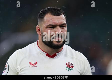 LONDRES, Royaume-Uni - 1er novembre 2025 : Ellis Genge de l'Angleterre après le match de test Quilter Nations Series entre l'Angleterre et l'Australie au stade Allianz, Twickenham (crédit : Craig Mercer/ Alamy Live News) Banque D'Images
