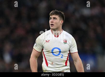 Twickenham, Londres, Royaume-Uni. 1er novembre 2025. Quilter Nations Series Rugby, Angleterre contre Australie ; Tommy Freeman of England Credit : action plus Sports/Alamy Live News Banque D'Images