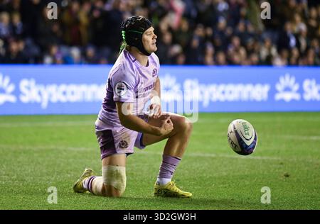 Édimbourg, Royaume-Uni. 1er novembre 2025. Darcy Graham d'Écosse lors du match Scotland vs USA Autumn Nation Series au Murrayfield Stadium d'Édimbourg. Le crédit photo devrait se lire : Neil Hanna/Sportimage crédit : Sportimage Ltd/Alamy Live News Banque D'Images