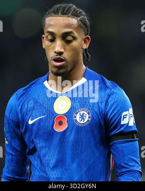 Londres, Royaume-Uni. 01 novembre 2025. Londres, Angleterre, 01 novembre 2025 : Joao Pedro (20 Chelsea) lors du match de premier League entre Tottenham Hotspur et Chelsea au Tottenham Hotspur Stadium à Londres, Angleterre. (Photo de Jay Patel/Sports Press photo/SPP) crédit : SPP Sport Press photo. /Alamy Live News Banque D'Images