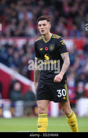 Nottingham, Royaume-Uni. 01 novembre 2025. Benjamin Sesko (MU) au Nottingham Forest contre Manchester United, EPL match, au City Ground, Nottingham, Notts. Crédit : Paul Marriott/Alamy Live News Banque D'Images