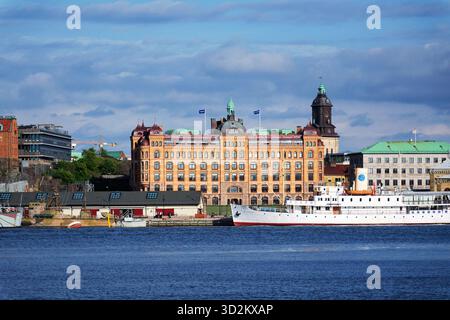 Logo de la société de transport maritime Aseco Sweden AB sur le siège social, Packhusgatan, le 10 mai 2025 à Gothenburg, Suède. Banque D'Images