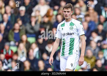 Groningen, pays-Bas. 02 novembre 2025. GRONINGEN, 02-11-2025, Stadium Euroborg, saison 2025/2026, Néerlandais Eredivisie football, match entre FC Groningen - FC Twente, la photo montre le joueur du FC Groningen Dies Janse Credit : Pro Shots/Alamy Live News Banque D'Images