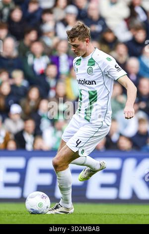 Groningen, pays-Bas. 02 novembre 2025. GRONINGEN, 02-11-2025, Stadium Euroborg, saison 2025/2026, Néerlandais Eredivisie football, match entre FC Groningen - FC Twente, la photo montre le joueur du FC Groningen Dies Janse Credit : Pro Shots/Alamy Live News Banque D'Images