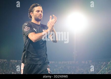 Palerme, Italie, 1er novembre 2025. Stade Renzo Barbera, Palerme vs Pescara, match valable pour le championnat de Serie B 2025/2026. Sur la photo : Bartosz Bereszynski (Palerme FC) Banque D'Images