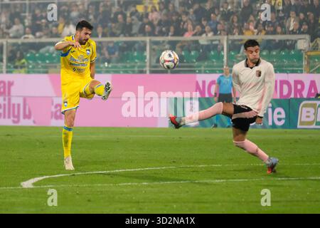 Palerme, Italie, 1er novembre 2025. Stade Renzo Barbera, Palerme vs Pescara, match valable pour le championnat de Serie B 2025/2026. Sur la photo : Niccolo' Pierozzi (Palermo FC) Banque D'Images