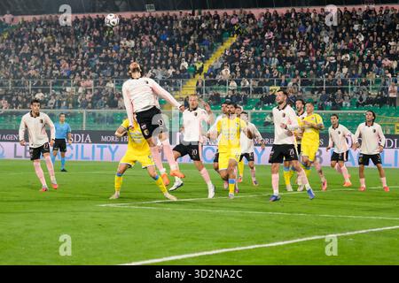 Palerme, Italie, 1er novembre 2025. Stade Renzo Barbera, Palerme vs Pescara, match valable pour le championnat de Serie B 2025/2026. Sur la photo : Palermo vs Pescara Banque D'Images