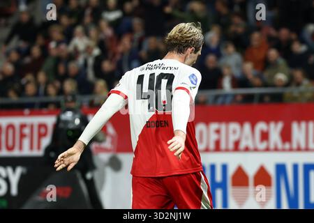 Utrecht, pays-Bas. 02 novembre 2025. UTRECHT, 02-11-2025, stade Galgenwaard, saison 2025/2026, Football Néerlandais Eredivisie, match entre le FC Utrecht et le NEC Nijmegen, le joueur du FC Utrecht Matisse Didden Credit : Pro Shots/Alamy Live News Banque D'Images