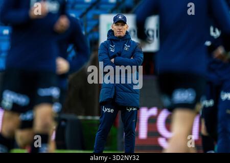 Drammen 20251102. L'entraîneur des Vikings Morten Jensen avant le match de football d'élite entre Strømsgodset et Viking au stade Marienlyst. Photo : Trond R. Teigen / NTB ce texte est traduit automatiquement Banque D'Images