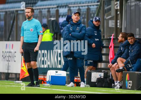 Drammen 20251102. L'entraîneur des Vikings Morten Jensen lors du match de football d'élite entre Strømsgodset et Viking au stade Marienlyst. Photo : Trond R. Teigen / NTB ce texte est traduit automatiquement Banque D'Images