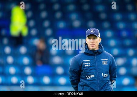 Drammen 20251102. L'entraîneur des Vikings Morten Jensen avant le match de football d'élite entre Strømsgodset et Viking au stade Marienlyst. Photo : Trond R. Teigen / NTB ce texte est traduit automatiquement Banque D'Images