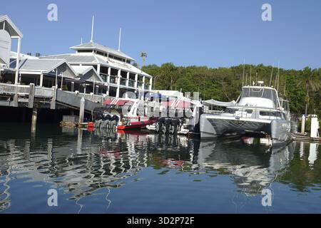 Port Douglas, Queensland, Australie 3 octobre 2025 la marina et le port intérieur de Port Douglas, Queensland, Australie Banque D'Images
