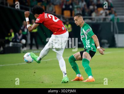 Espagnol la Liga EA Sports match de football Betis vs Mallorca au stade la Cartuja à Séville, Espagne. 02 novembre 2025. SEVILLA 02/11/2025 JORNADA 11 LIGA EA SPORTS 900/cordon Press Credit : CORDON PRESS/Alamy Live News Banque D'Images