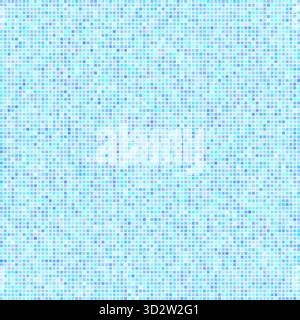 Carreaux de piscine bleus sans couture avec surface texturée en mosaïque carrée. Décoration de salle de bain ou de cuisine pour la conception de mur ou de plancher. Arrière-plan vectoriel à l'état dépli Illustration de Vecteur