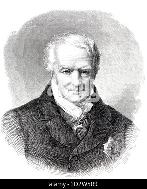 Friedrich Wilhelm Heinrich Alexander von Humboldt 14. Septembre 1769 bis 6. Mai 1859 War ein deutscher Forschungsreisender, illustration, Historisch, Banque D'Images