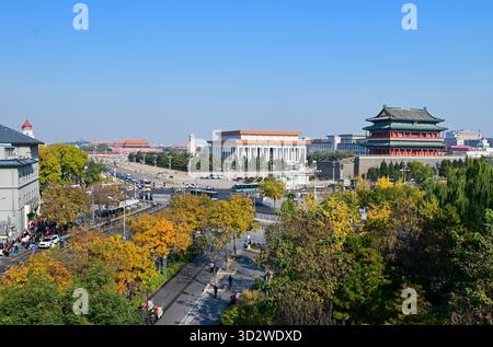 Pékin, Chine. 3 novembre 2025. Cette photo prise le 3 novembre 2025 montre le paysage d'automne à Pékin, capitale de la Chine. Crédit : Chen Yehua/Xinhua/Alamy Live News Banque D'Images