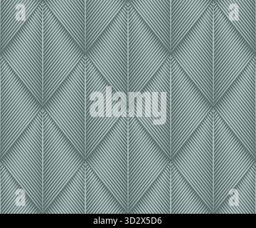 Aiguilles de pin vert mutées Modern Geometric Seamless Vector Pattern. Illustration vectorielle Illustration de Vecteur