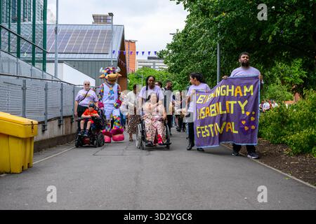 Birmingham Disability Festival pour une journée de célébration, d'autonomisation et de communauté - Aston University - samedi 5 juillet 2025 Banque D'Images